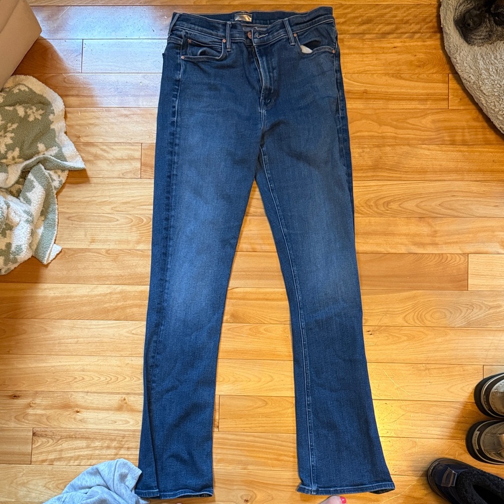 MOTHER Dark Blue Flare Jeans